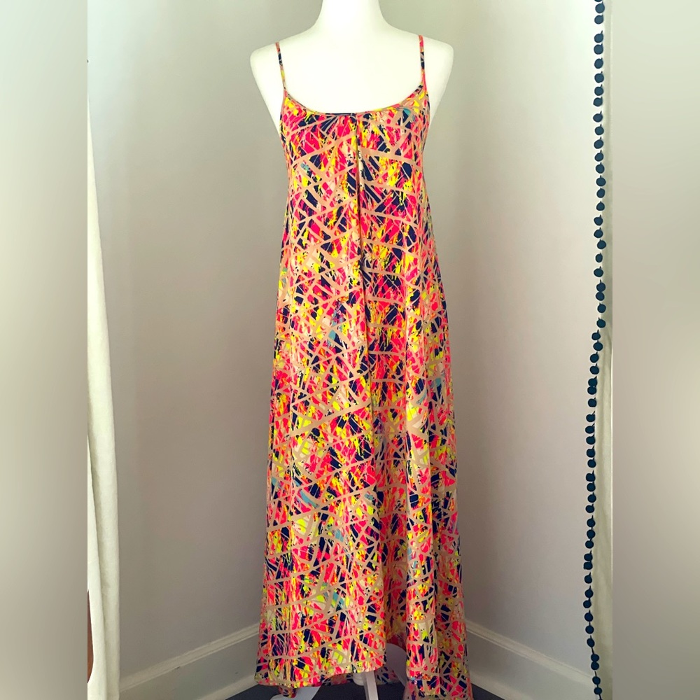 Pink Stitch resort maxi dress